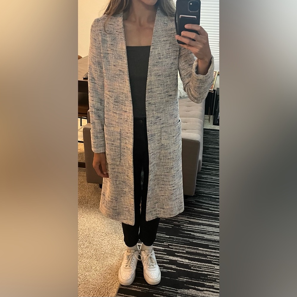 Anthropologie x Helene Berman Tweed collarless Jacket